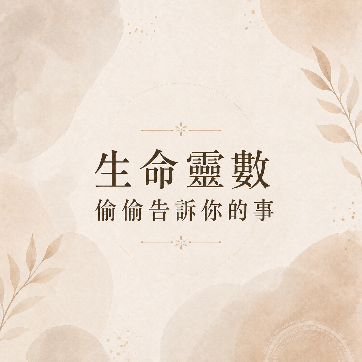 生命數字偷偷告訴你的事