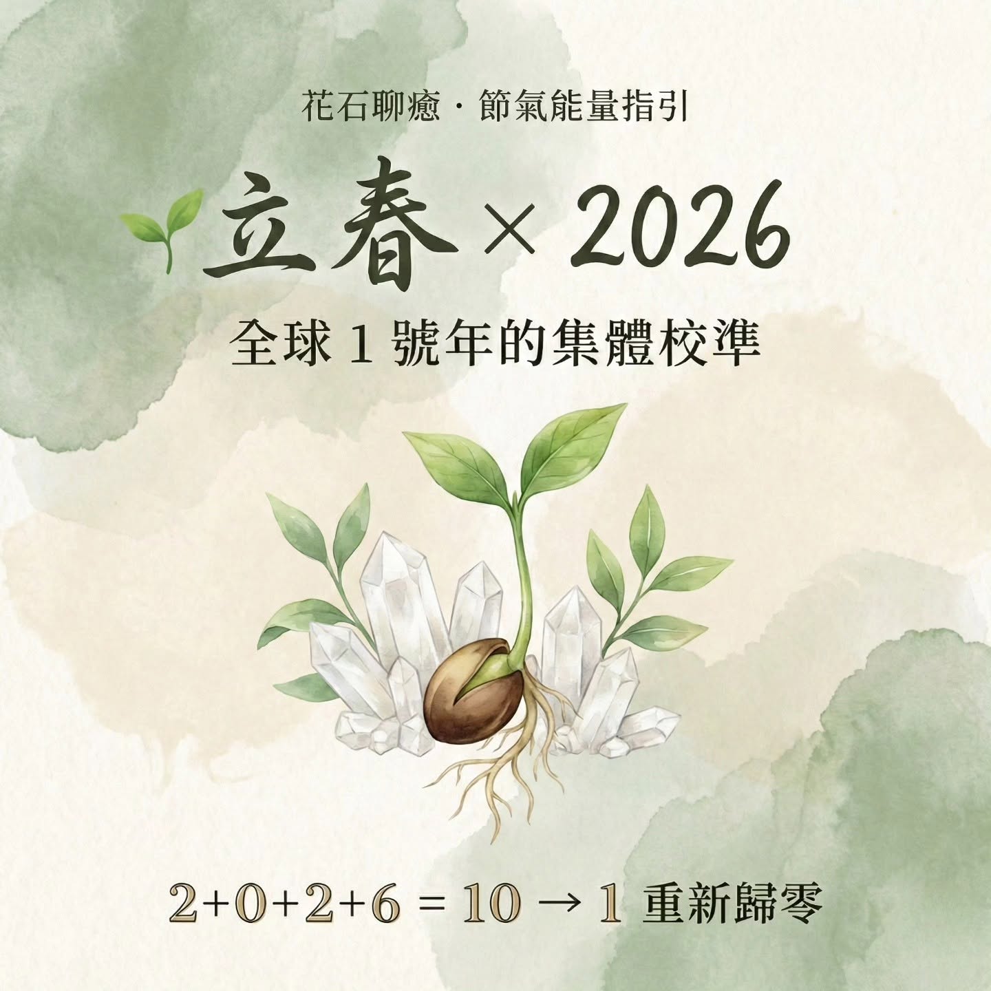 立春 × 2026:全球 1 號年的集體校準|花石聊癒